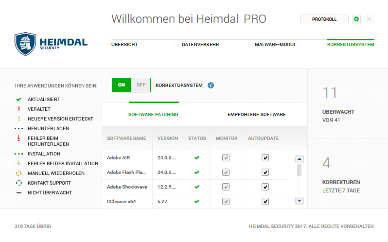 Heimdal PRO patching system